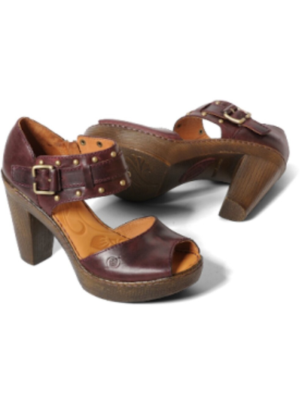 NWT BORN Tierney Platform Clog Sandals 8 Brand New - Picture 2 of 12